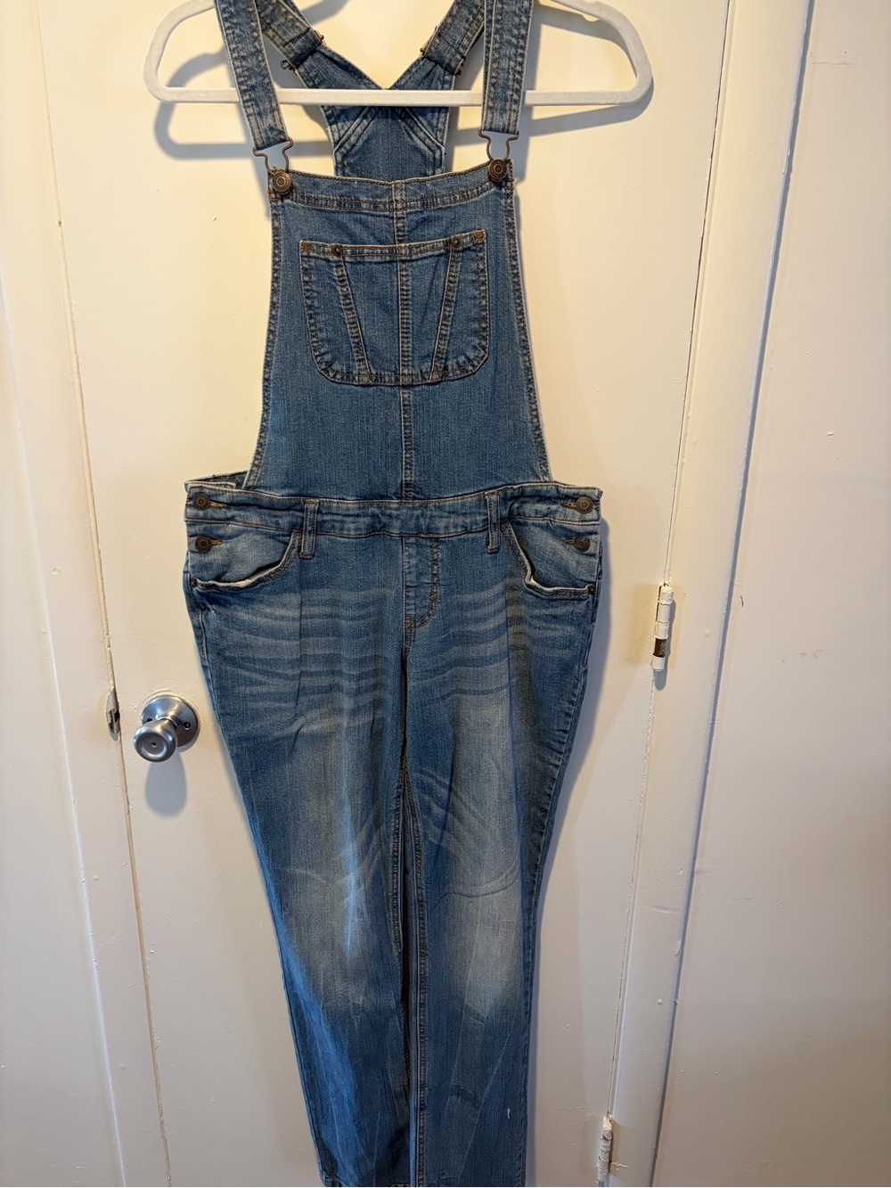 Light Blue Denim Overalls Jeans